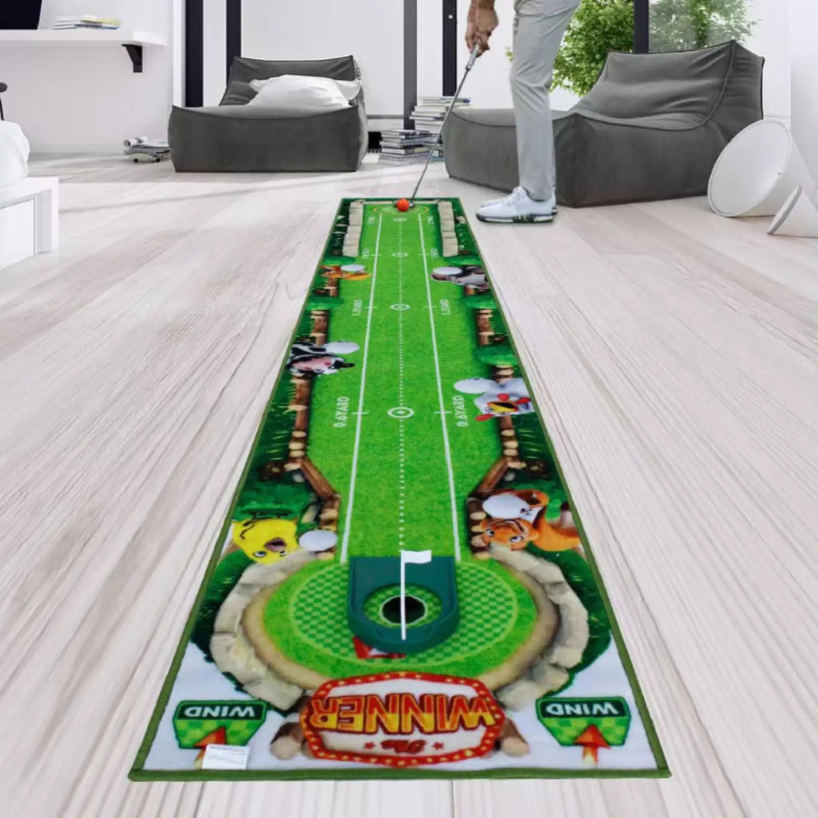 Portable Golf Putting Mat for Home & Garden