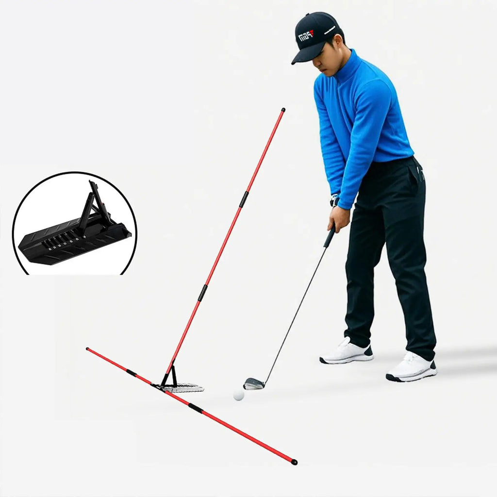 Golf Alignment Stick Holder for Swing Path Drills