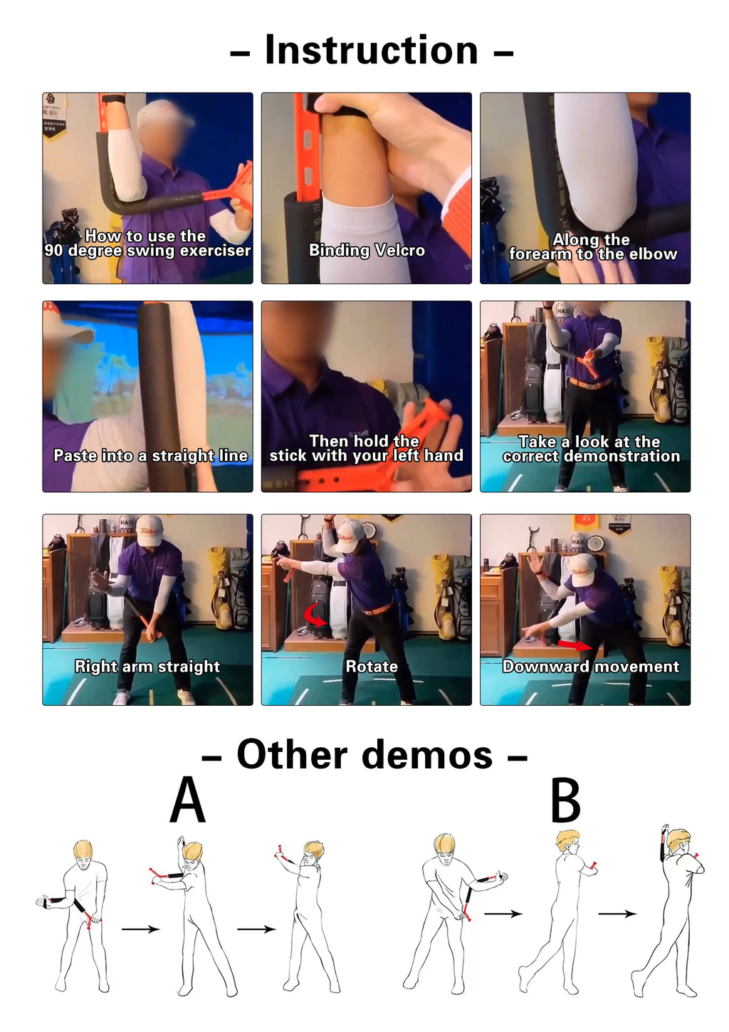 Golf Swing Trainer for Posture & Plane