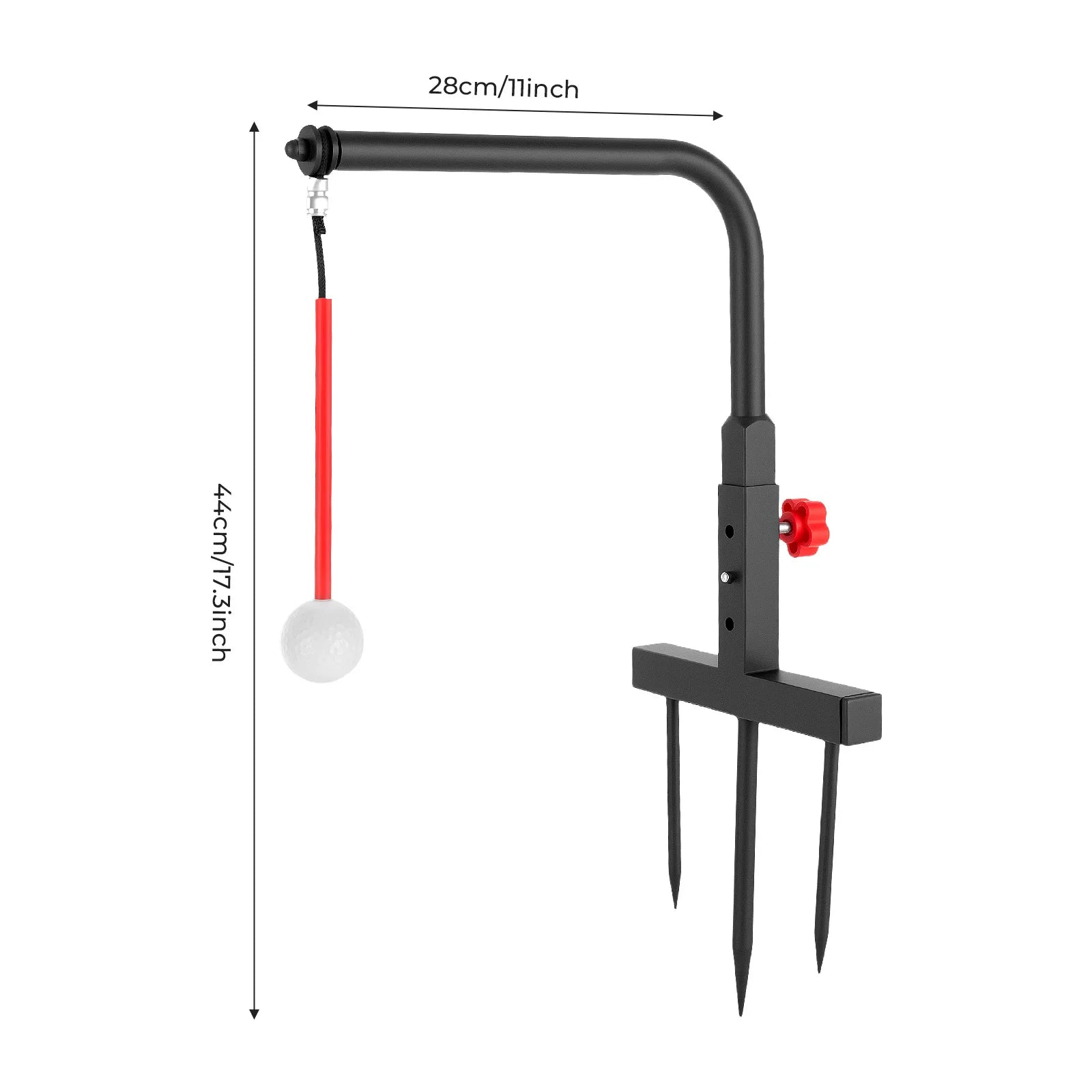 Golf Swing Plane Trainer with Practice Ball