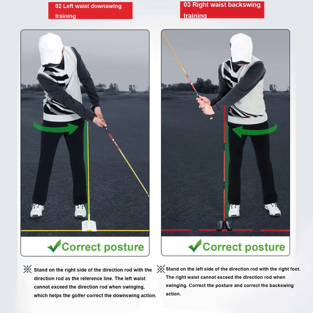 7-Angle Golf Swing Corrector Training Aid
