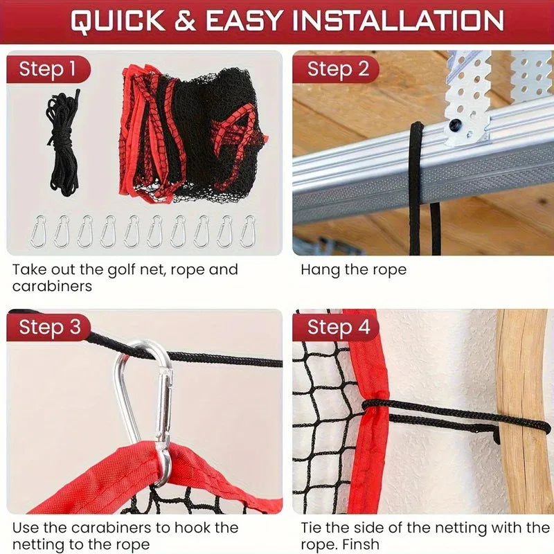 10x10ft Heavy-Duty Golf Practice Net