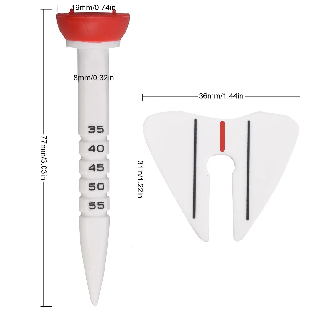 Adjustable Rubber Golf Tees (4-Pack)