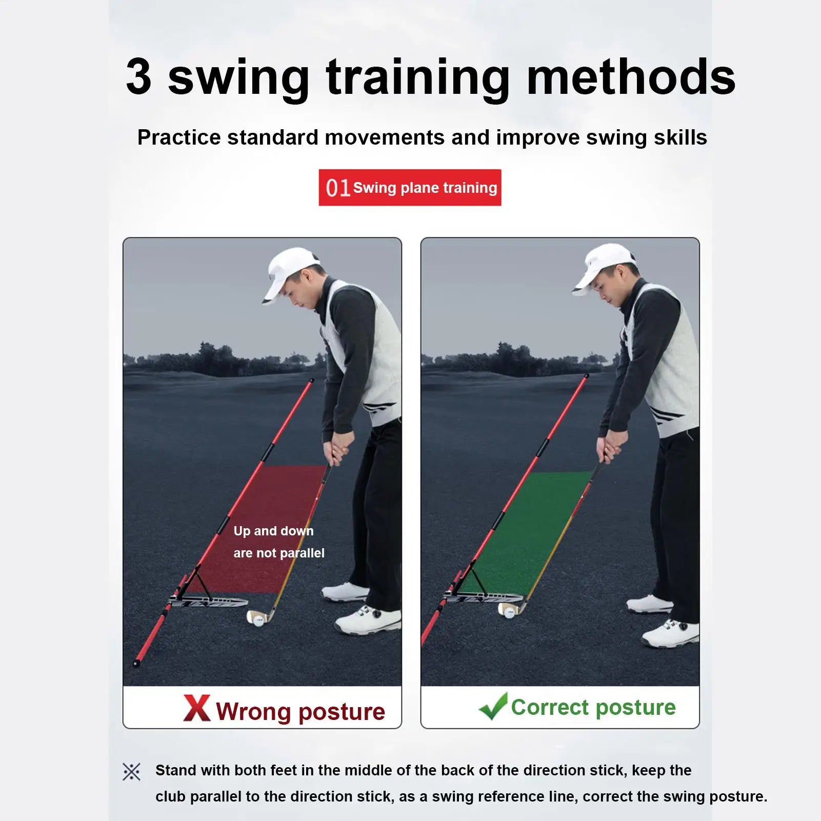 7-Angle Golf Swing Corrector Training Aid