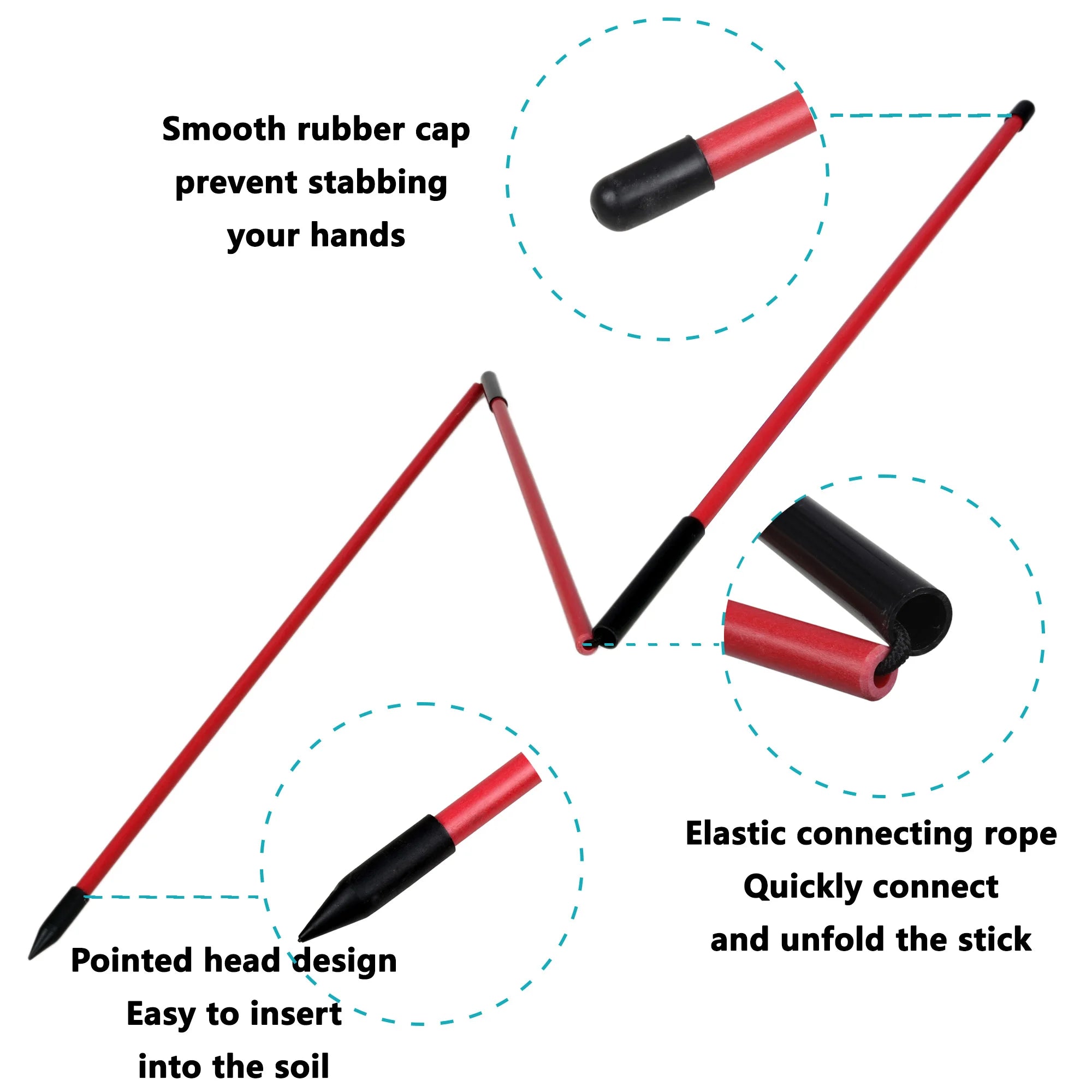Collapsible Golf Alignment Sticks (2 Sets)