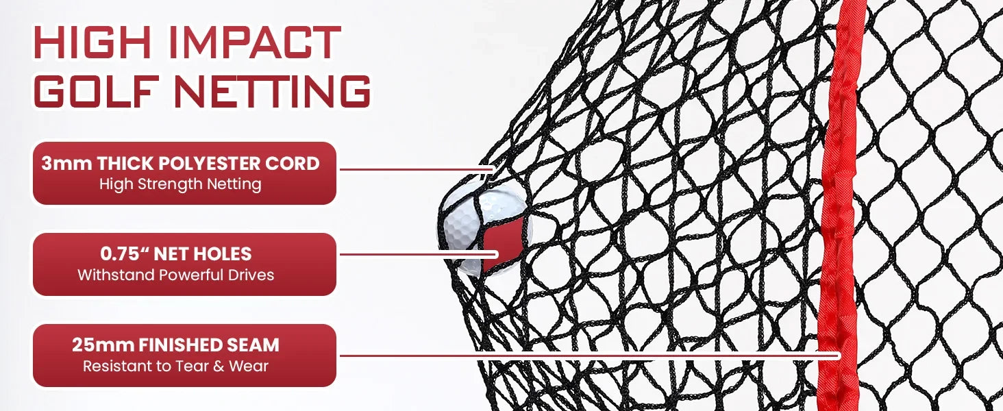 10x10ft Heavy-Duty Golf Practice Net