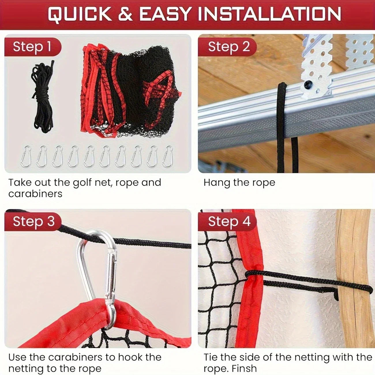10x10ft Heavy-Duty Golf Practice Net