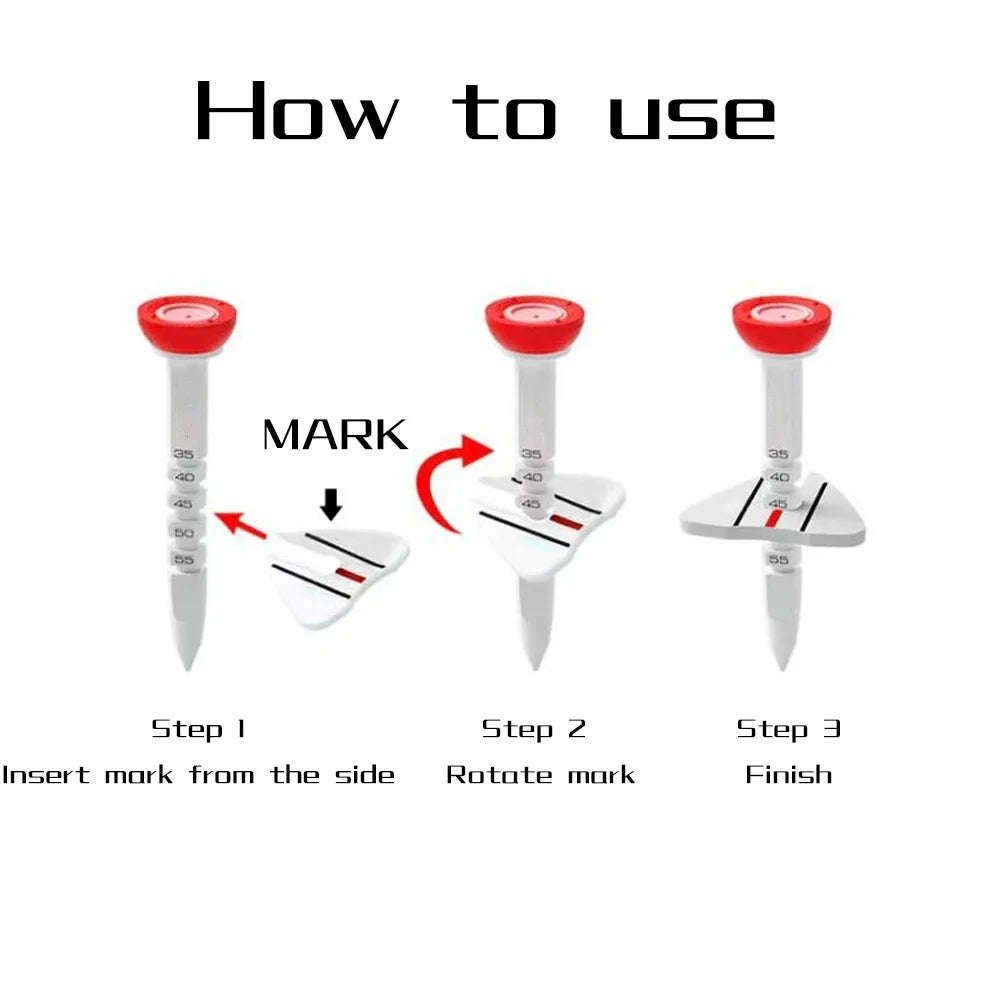 Adjustable Rubber Golf Tees (4-Pack)