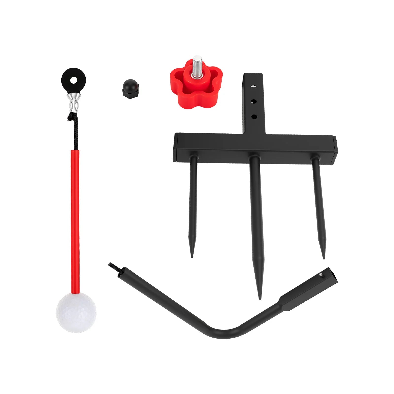 Golf Swing Plane Trainer with Practice Ball