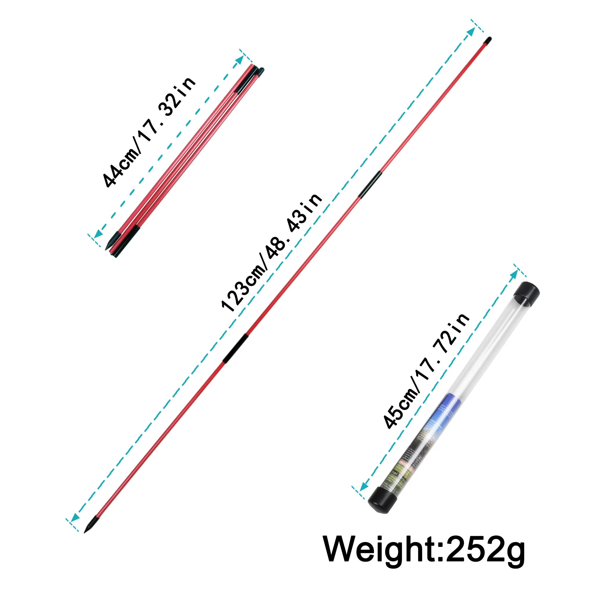 Collapsible Golf Alignment Sticks (2 Sets)
