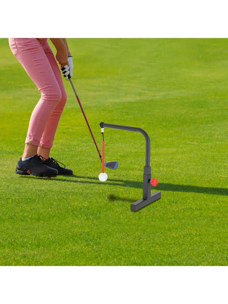 Golf Swing Plane Trainer with Practice Ball