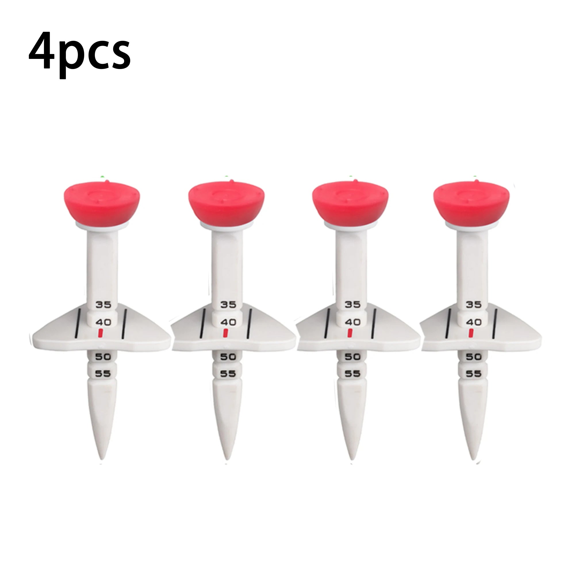 Adjustable Rubber Golf Tees (4-Pack)