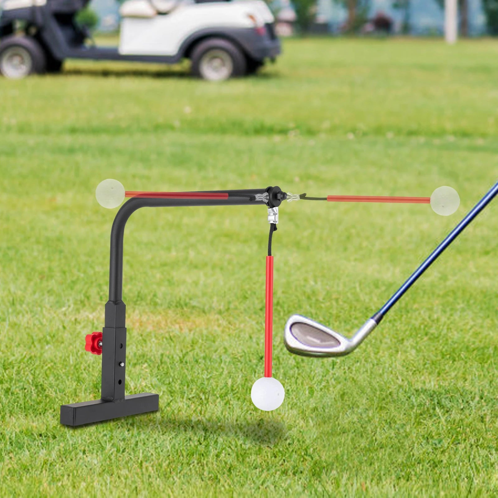 Golf Swing Plane Trainer with Practice Ball
